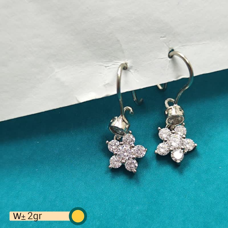 گوشواره نقره گوشواره 19132035 - تصویر 1