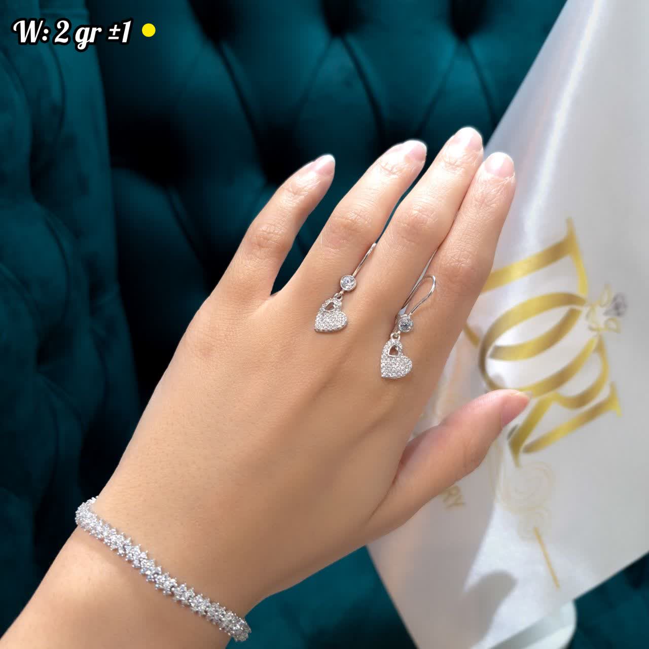گوشواره نقره گوشواره 19132048 - تصویر 1