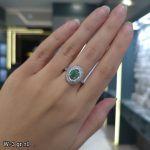 انگشتر نقره زمرد 11243028 - تصویر 2