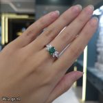 انگشتر نقره زمرد 11242078 - تصویر 2