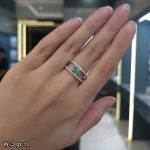 انگشتر نقره زمرد 11283038 - تصویر 2