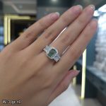 انگشتر نقره زمرد 11243021 - تصویر 2