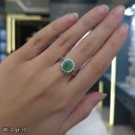 انگشتر نقره زمرد  11242061 - تصویر 2