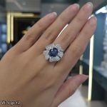 انگشتر نقره یاقوت کبود 11255055 - تصویر 2