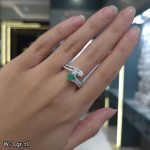 انگشتر نقره زمرد11243034 - تصویر 2