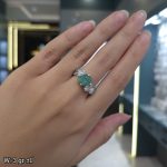 انگشتر نقره زمرد 11243008 - تصویر 2