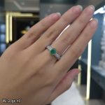 انگشتر نقره زمرد 11242049 - تصویر 2