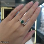 انگشتر نقره زمرد 11242077 - تصویر 2