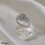 انگشتر نقره زمرد 11243021