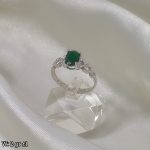 انگشتر نقره زمرد 11242077