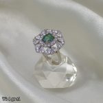 انگشتر نقره زمرد 11244034
