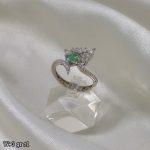 انگشتر نقره زمرد  11243012