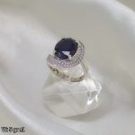 انگشتر نقره یاقوت کبود 11254047