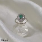 انگشتر نقره زمرد 11243028