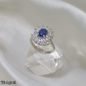 انگشتر نقره یاقوت کبود 11254085