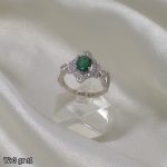 انگشتر نقره زمرد  11243038