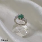 انگشتر نقره زمرد 11243008