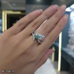 انگشتر نقره زمرد  11243012 - تصویر 2