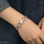 دستبند نقره النگویی 15311095 - تصویر 2