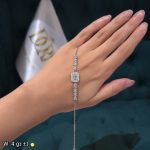 دستبند زنجیری نقره امرالدکات 15114030 - تصویر 2