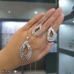 نیم ست نقره تراش 20158069 - تصویر 2