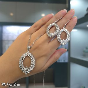 نیم ست نقره تراش 20157036