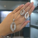 نیم ست نقره تراش 20157000 - تصویر 2