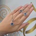 نیم ست نقره ونکلیف 20156013 - تصویر 2