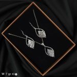 نیم ست نقره تراش 20157029 - تصویر 2