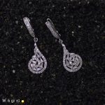 گوشواره نقره جواهری 19136020 - تصویر 2