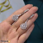 گوشواره نقره جواهری 19136020