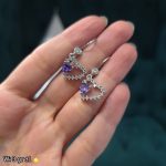 گوشواره  نقره طرح قلب 19132097